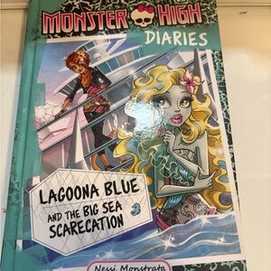 Monster High Diaries Lagoona Blue And The Sea Scarecation Hard Cover Book